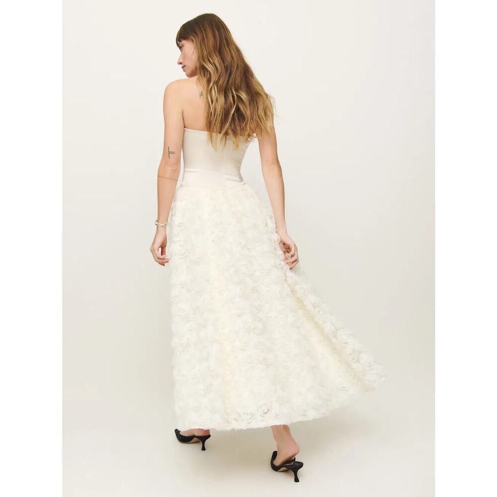 Reformation Rosy Dress Ivory NEW NWT - Picture 3 of 11